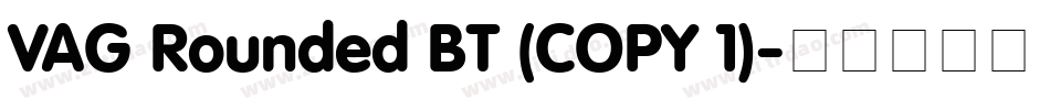 VAG Rounded BT (COPY 1)字体转换
